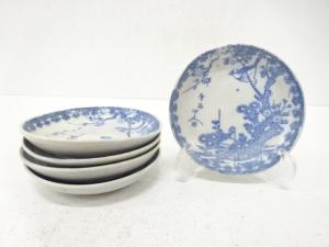 古伊万里　印判手　花鳥　小皿　5客揃